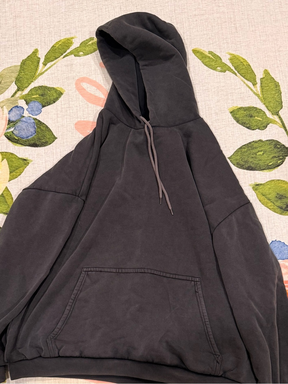 New Yeezy Charcoal Grey Pullover Hoodie